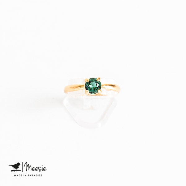 Ring Princess Topaas edelsteen goud op zilver Ring Princess Topaas edelsteen goud op zilver